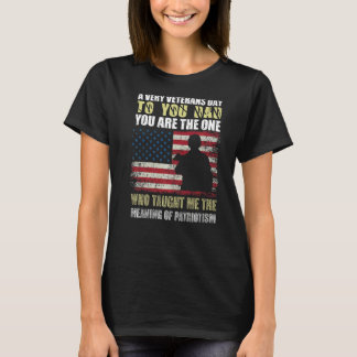 T-shirt Père patriotique de la fête des anciens combattant