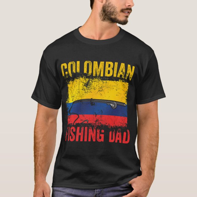 T-shirt père pêcheur colombien (Devant)