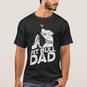 T-shirt Père Pit Bull Race de Chien Interdiction Pitbull