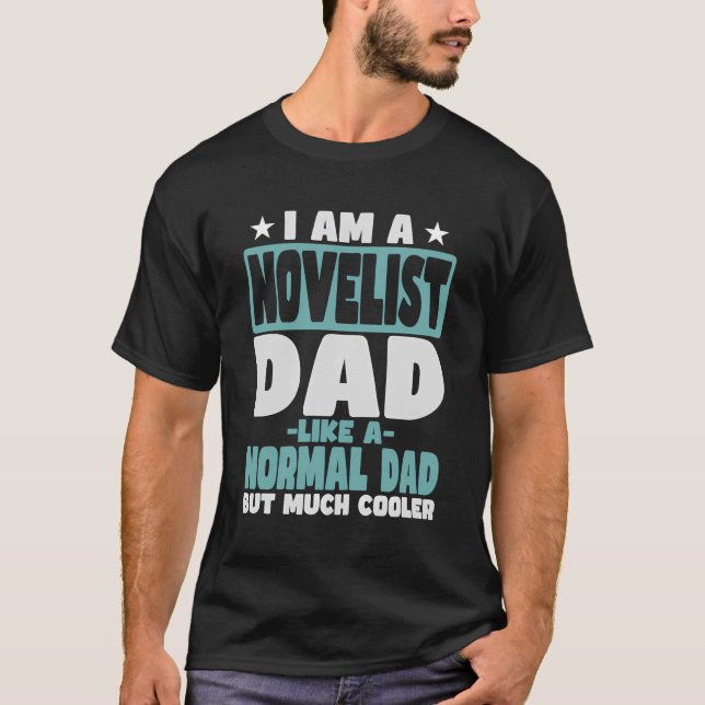 T-shirt Père romancier Glacière que normal (Devant)