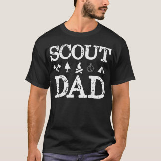 T-shirt Père scout partisan de la troupe de scouts camping