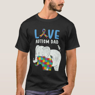 T-shirt Père sensibilisé à l'autisme Amour Fière Fille aut