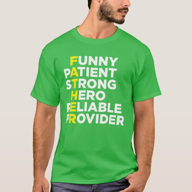T-shirt PÈRE SIGNIFICATION famille (Devant)