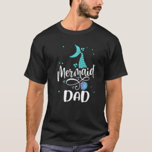 T-shirt Père sirène  Famille de sirènes à queue de poisson