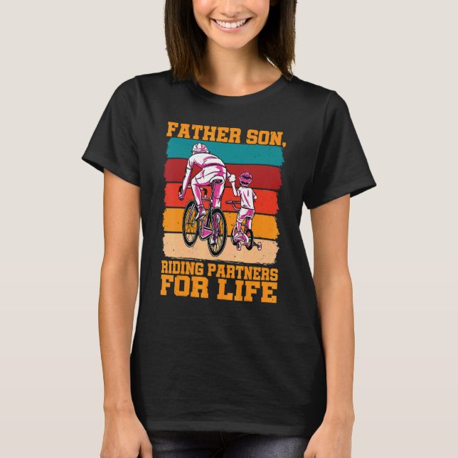 T-shirt Père Son Riding Partenaires Pour La Vie (Devant)