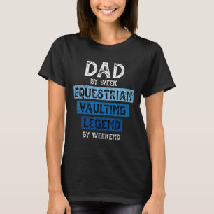 T-shirt Père voûtant Papa Equestrian équitation Cadeau