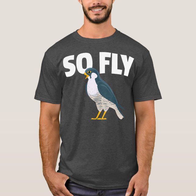 T-shirt Peregrine Falcon Gift for a Birdwatcher (Devant)