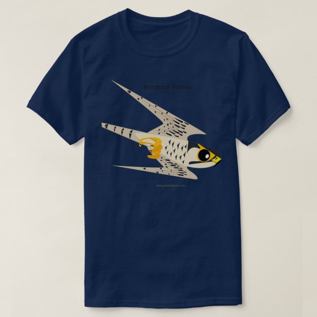 T-shirt Peregrine Falcon plongée caricature (Design devant)