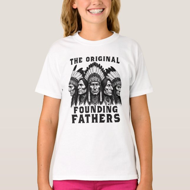 T-shirt Pères fondateurs Amérindiens (Devant)