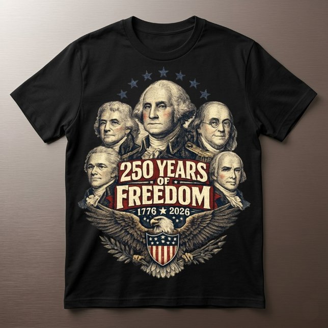 T-shirt Pères fondateurs de l'Amérique 250 (Créateur téléchargé)