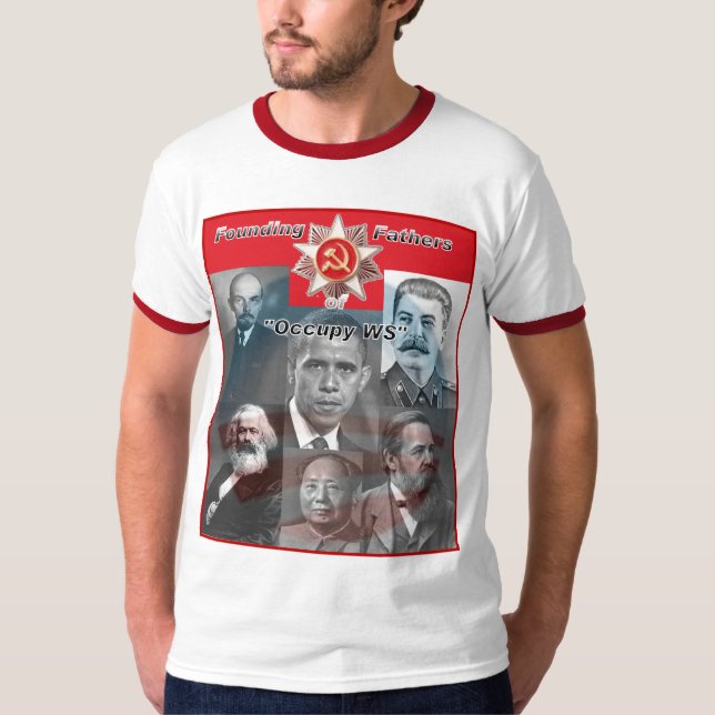 T-shirt Pères fondateurs de "OWS " (Devant)