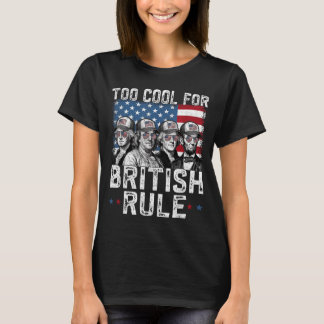 T-shirt Pères fondateurs Lunettes de soleil Drapeau améric