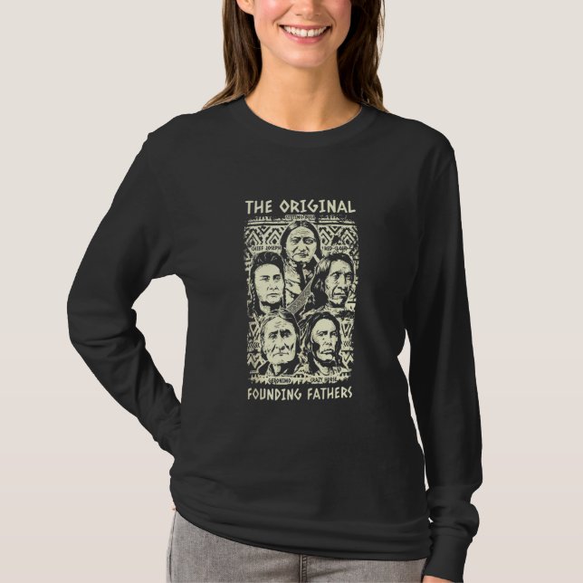 T-shirt Pères fondateurs originaux Amérindiens T (Devant)