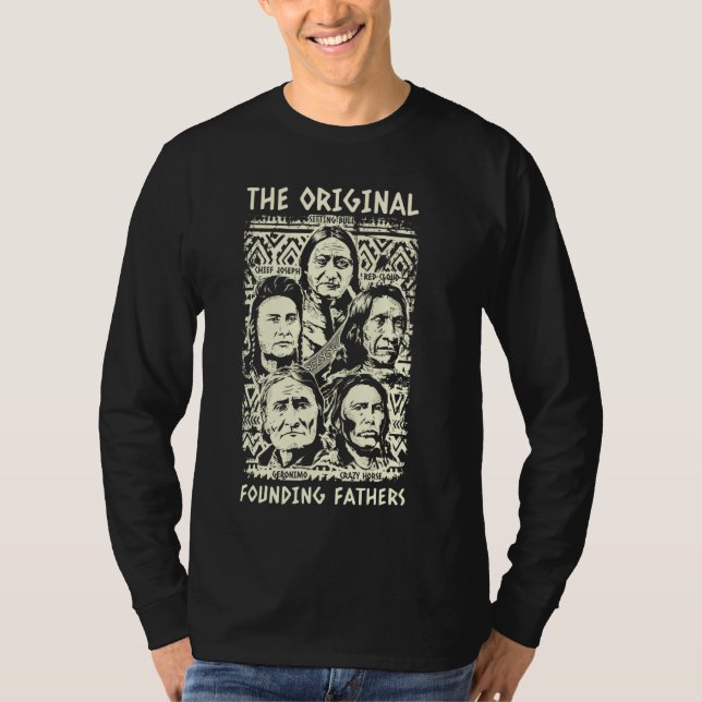 T-shirt Pères fondateurs originaux Amérindiens T (Devant)