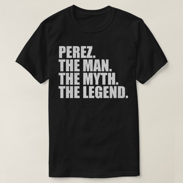 T-shirt PerezPerez Nom Perez prénom (Design devant)
