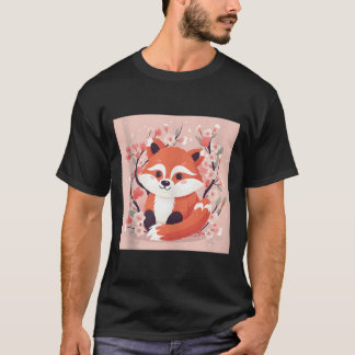 T-shirt Perfect Addition To Your Red Panda And Cherry Blos