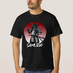 T-shirt Perfect Honored Samurai Retro - Black and White