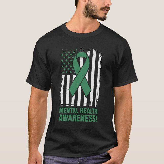 T-shirt Perfect Mental Health Awareness, drapeau américain (Devant)
