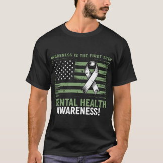 T-shirt Perfect Mental Health Awareness, drapeau américain