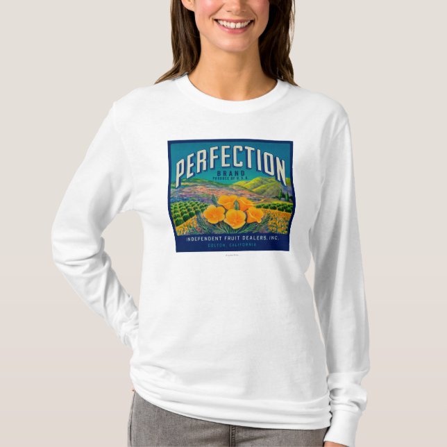 T-shirt Perfection LabelColton orange, CA (Devant)