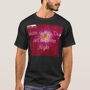 T-shirt Perfection pétale : À damiers Rose Art Motif pétal