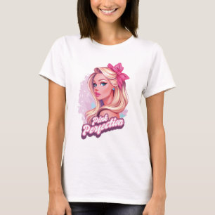 T-shirt Perfection rose poupée blonde