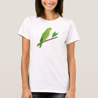 T-shirt Perico verde del trópico