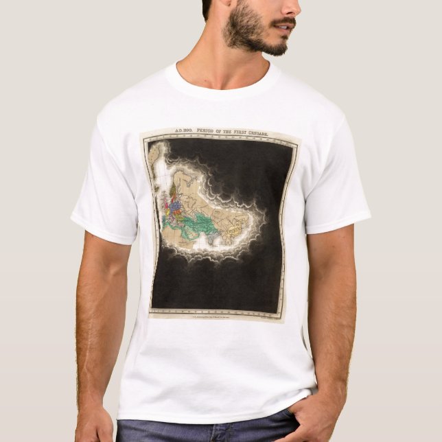 T-shirt Période De l'ANNONCE 1100 de première croisade (Devant)