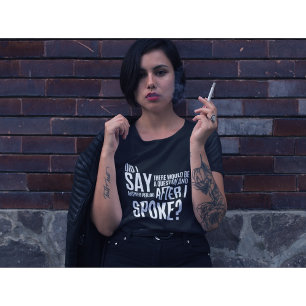 T-shirt Période de questions et réponses après que j'ai pa