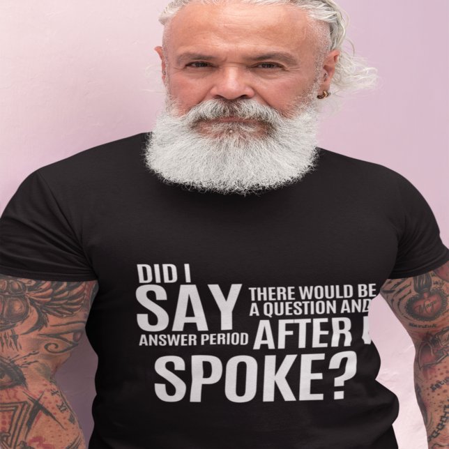T-shirt Période de questions et réponses après que j'ai pa (Créateur téléchargé)