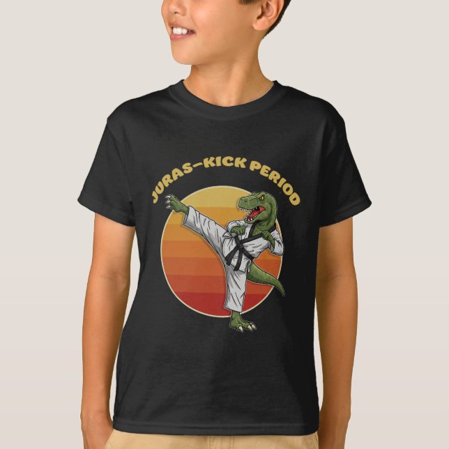 T-shirt Période Jurassic Kick Funny Karaté Arts Martiaux D (Devant)