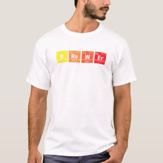 T-shirt Periodic Brewer Nerd Beer Brewing Gift for Brewmas