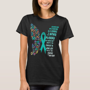 T-shirt périple du cancer de l'ovaire vie combat