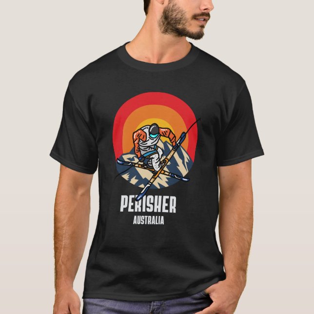 T-shirt Perisher Australia Ski Resort (Devant)