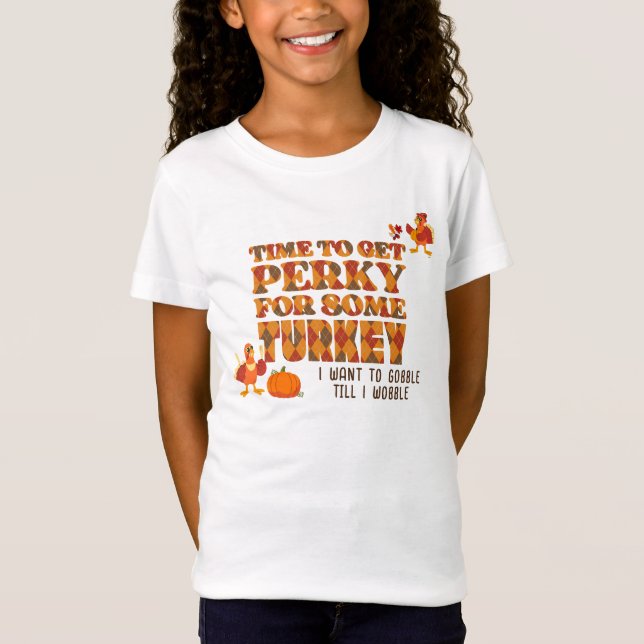 T-Shirt PERKY AMUSANT POUR UN Bon thanksgiving TURQUIE (Devant)