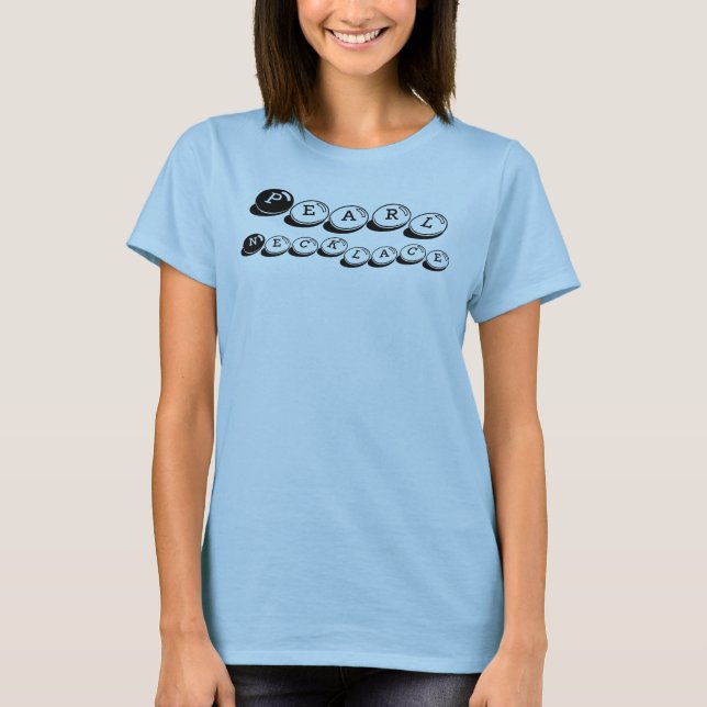 T-shirt Perle, collier (Devant)
