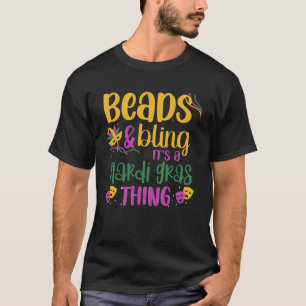 T-shirt Perles & Bling C'est un Cool Mardi Gras Thing
