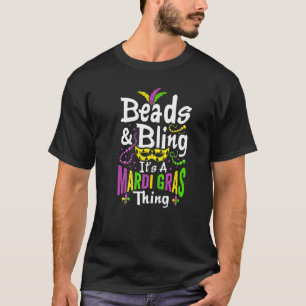 T-shirt Perles & Bling C'est un costume Mardi Gras Thing 1