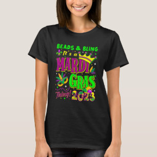 T-shirt Perles & Bling C'est un Mardi Gras Thing 2023 Mard