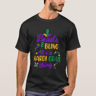 T-shirt Perles & Bling C'Est Un Mardi Gras Thing Festival