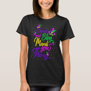 T-shirt Perles De Fête Mascarade Et Bling Son A Mardi Gras