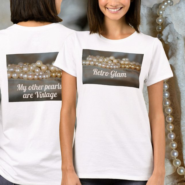 T-shirt Perles de glam rétro (Créateur téléchargé)