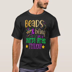 T-shirt Perles Et Laver Son Mardi Gras Thème Mardi Drôle