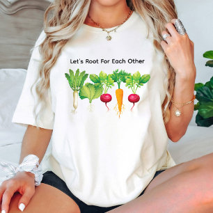 T-shirt Permet Racine pour l'autre amant de légumes