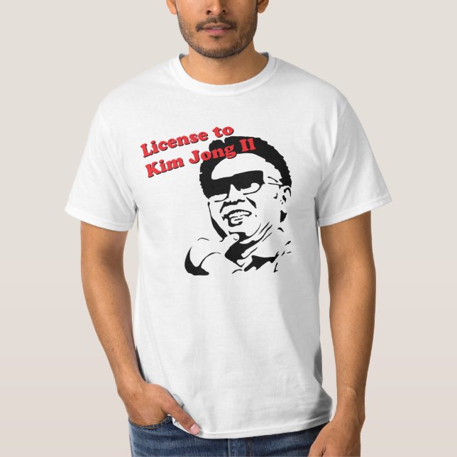 T-shirt Permis à Kim Jong-il (Devant)