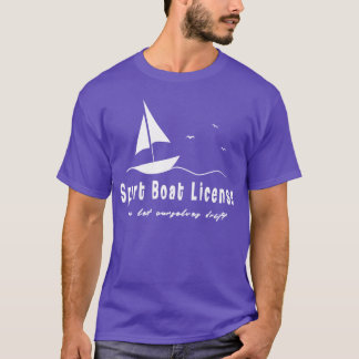 T-shirt permis de bateau de sport dérive ami vintage