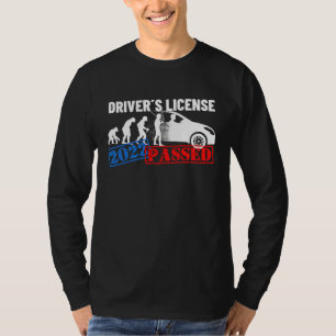 T-shirt Permis de conduire 2022 Réussi Pour Première Cond