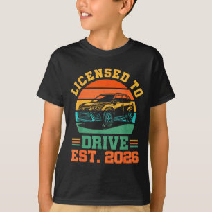 T-shirt Permis de conduire Nouveau conducteur 2026 Garçons