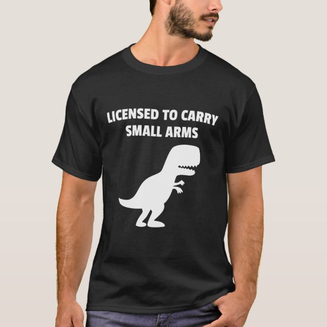 T-shirt permis de port d'armes légères (Devant)