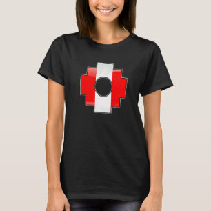 T-shirt Pérou Croix Inca Chakana Et Drapeau Péruvien Premi